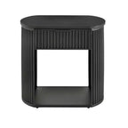 Set camera da letto Shirley con letto e comodini - Nero - iNSPIREQ