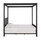 Set camera da letto Shirley con letto e comodini - Nero - iNSPIREQ