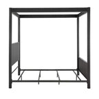 Set camera da letto Shirley con letto e comodini - Nero - iNSPIREQ