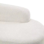 ModernLuxe Chaise Longue, Divano Moderno Metà Secolo con Struttura in Legno di Gomma, Daybed Orientato a Sinistra per Soggiorno