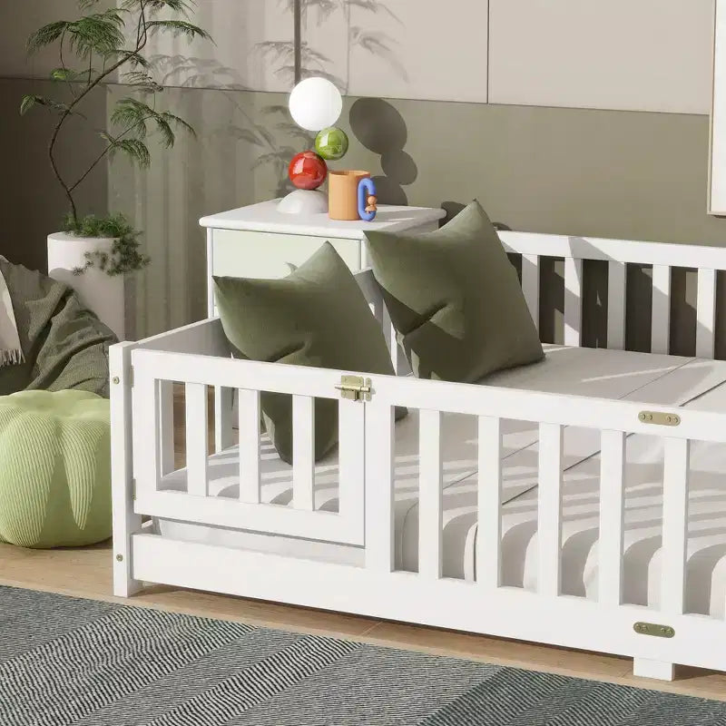MAYEERTY Sponda di sicurezza per letto a castello matrimoniale, design silenzioso, metallo resistente