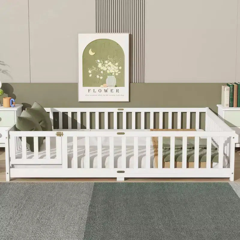 MAYEERTY Sponda di sicurezza per letto a castello matrimoniale, design silenzioso, metallo resistente