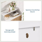 Scarpiera per Ingresso, Scarpiera a 5 Livelli con Ante e 3 Ripiani Regolabili, Scarpiera Alta 104 cm in Legno per Ingresso, Corridoio
