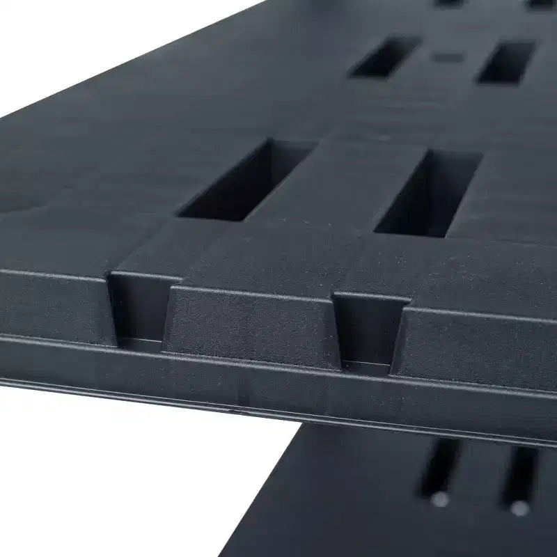 vidaXL Scaffale di stoccaggio Nero 485 libbre 35,4x15,7x54,3 Plastica