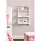 Mensole da parete in legno Scarlotte Kate e Laurel, bianche, 18x6x30