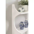 Mensole da parete in legno Scarlotte Kate e Laurel, bianche, 18x6x30