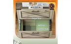 DEXYLLO Cassettiera laterale con serratura, 2 cassetti e stazione di ricarica, mobiletto stampante in legno stile rustico con ampio spazio di archiviazione