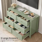 Cassettiera a 6 cassetti, mobile alto in legno con cassetti profondi, manopole in metallo, organizer per ingresso, corridoio, soggiorno, camera dei bambini, armadio