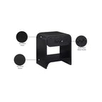 Meridian Furniture Hayes comodino/tavolino nero