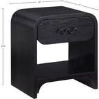 Meridian Furniture Hayes comodino/tavolino nero