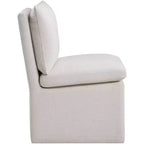 Meridian Furniture Nelori Sedia da pranzo in tessuto testurizzato ad alte prestazioni, set da 2