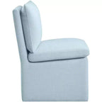 Meridian Furniture Nelori Sedia da pranzo in tessuto testurizzato ad alte prestazioni, set da 2