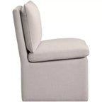 Meridian Furniture Nelori Sedia da pranzo in tessuto testurizzato ad alte prestazioni, set da 2