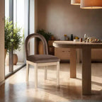 Sedia da pranzo Meridian Furniture Conrad in velluto marrone