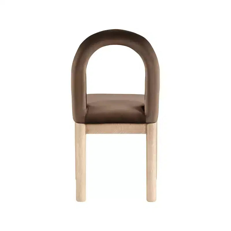 Sedia da pranzo Meridian Furniture Conrad in velluto marrone