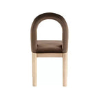 Sedia da pranzo Meridian Furniture Conrad in velluto marrone