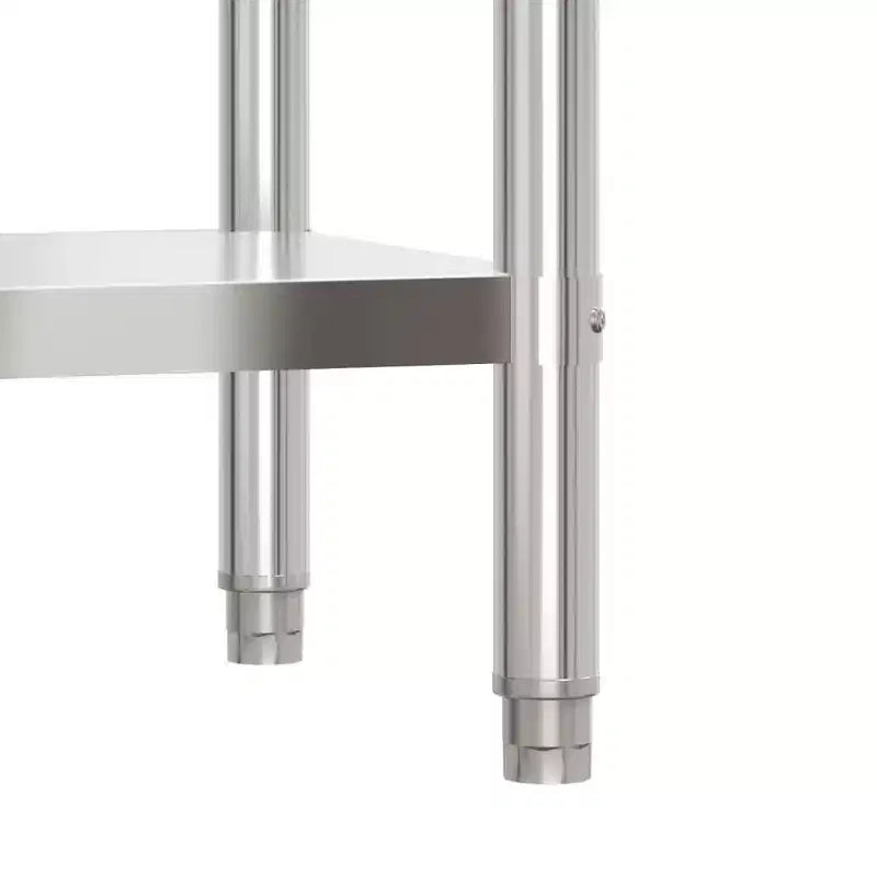 vidaXL Banco da Lavoro per Cucina con Alzatina 82,5x55x93 cm Acciaio Inox