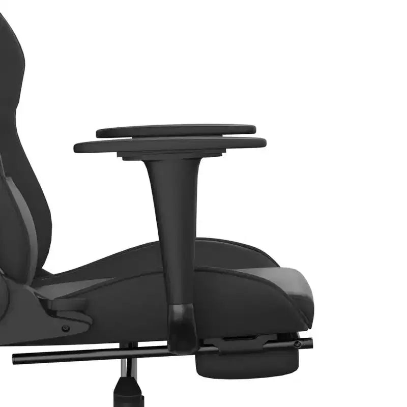 vidaXL Sedia da gaming regolabile, nera e blu, in similpelle, metallo e compensato
