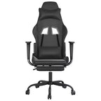 vidaXL Sedia da gaming regolabile, nera e blu, in similpelle, metallo e compensato