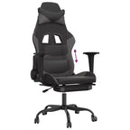 vidaXL Sedia da gaming regolabile, nera e blu, in similpelle, metallo e compensato
