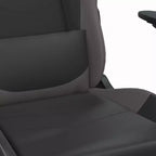 vidaXL Sedia da gaming regolabile, nera e blu, in similpelle, metallo e compensato