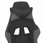 vidaXL Sedia da gaming regolabile, nera e blu, in similpelle, metallo e compensato