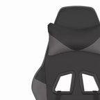 vidaXL Sedia da gaming regolabile, nera e blu, in similpelle, metallo e compensato