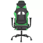 vidaXL Sedia da gaming regolabile, nera e blu, in similpelle, metallo e compensato