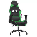 vidaXL Sedia da gaming regolabile, nera e blu, in similpelle, metallo e compensato