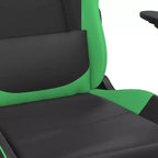 vidaXL Sedia da gaming regolabile, nera e blu, in similpelle, metallo e compensato