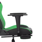 vidaXL Sedia da gaming regolabile, nera e blu, in similpelle, metallo e compensato