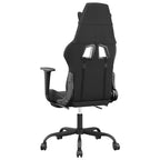 vidaXL Sedia da gaming regolabile, nera e blu, in similpelle, metallo e compensato