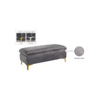 Meridian Furniture Naomi Pouf in Velluto