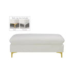 Meridian Furniture Naomi Pouf in Velluto