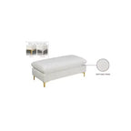 Meridian Furniture Naomi Pouf in Velluto