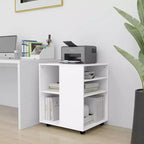 vidaXL Mobiletto contenitore Bianco Legno ingegnerizzato Medio Elegante