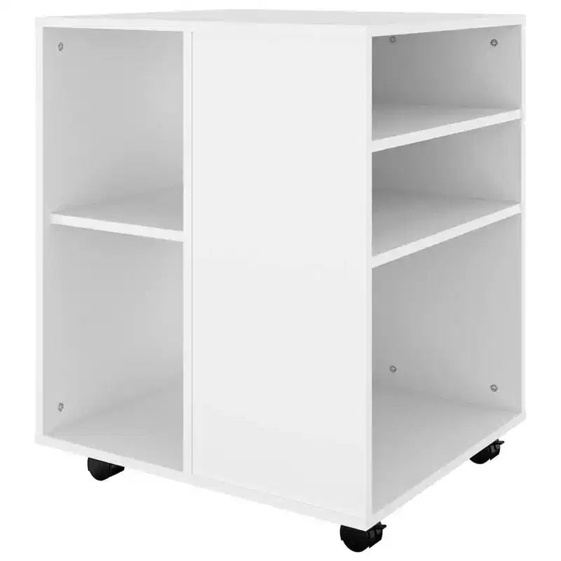 vidaXL Mobiletto contenitore Bianco Legno ingegnerizzato Medio Elegante