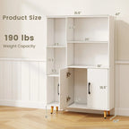 Mobiletto contenitore da pavimento a sé stante con ripiani libreria in legno