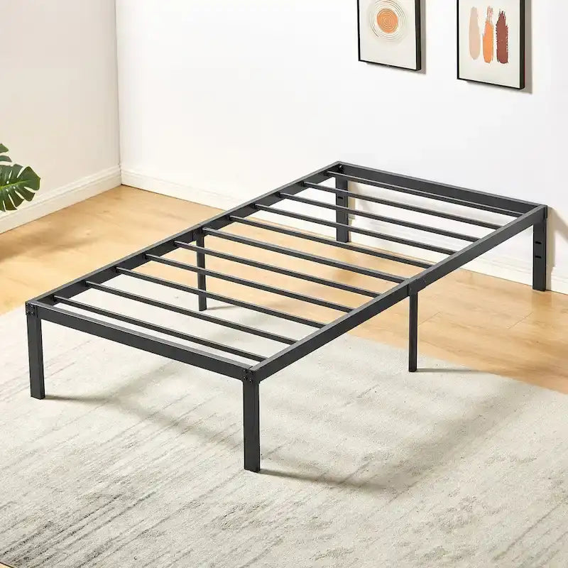 Struttura letto in metallo con spazio sottoletto da 32 cm – Misura singola, piazza e mezza, queen o king