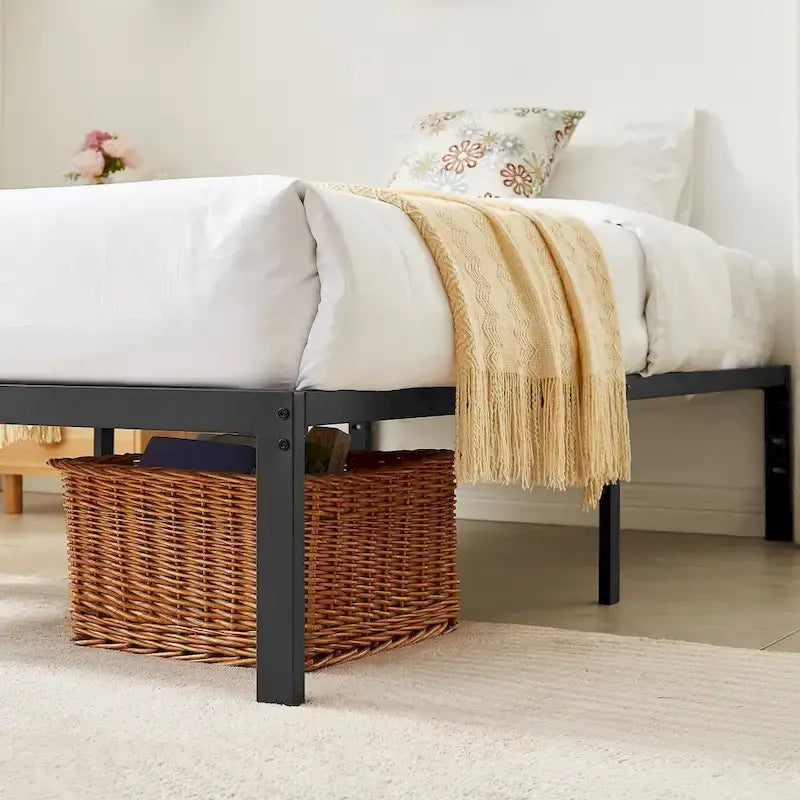 Struttura letto in metallo con spazio sottoletto da 32 cm – Misura singola, piazza e mezza, queen o king
