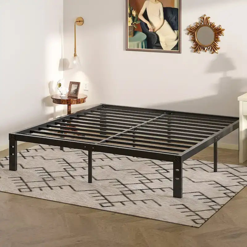Struttura letto in metallo con spazio sottoletto da 32 cm – Misura singola, piazza e mezza, queen o king