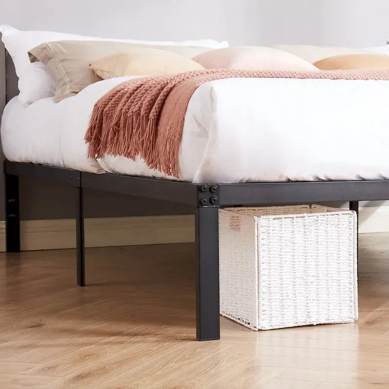 Struttura letto in metallo con spazio sottoletto da 32 cm – Misura singola, piazza e mezza, queen o king