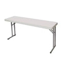 18"x60" Heavy Duty Seminar Folding Banquet Table Speckled Gray - Hampden Furnishings: Scratch-Resistant, Heat-Resistant, 700 lbs Capacity