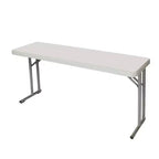 18"x60" Heavy Duty Seminar Folding Banquet Table Speckled Gray - Hampden Furnishings: Scratch-Resistant, Heat-Resistant, 700 lbs Capacity