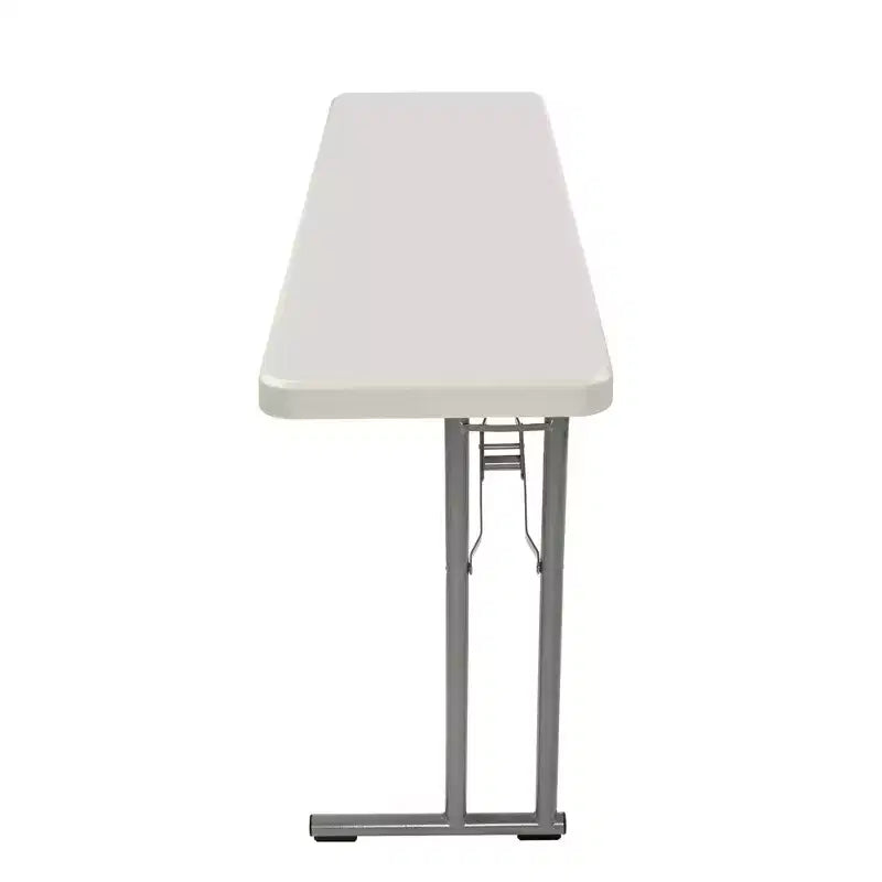 Tavolo banchetto pieghevole per seminari resistente 45x150 cm grigio puntinato - Hampden Furnishings: antigraffio, resistente al calore, portata 317 kg