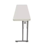 Tavolo banchetto pieghevole per seminari resistente 45x150 cm grigio puntinato - Hampden Furnishings: antigraffio, resistente al calore, portata 317 kg