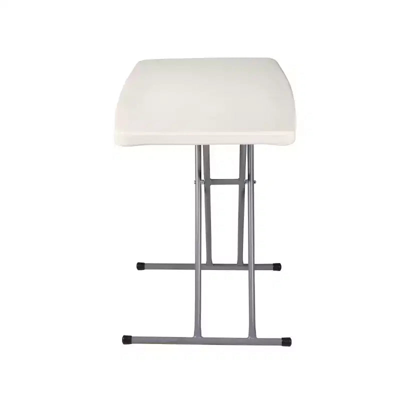 Tavolo da carte pieghevole personale regolabile in altezza 50x75 cm Grigio maculato - Hampden Furnishings: Robusto, compatto, facile da riporre