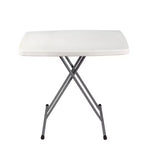 Tavolo da carte pieghevole personale regolabile in altezza 50x75 cm Grigio maculato - Hampden Furnishings: Robusto, compatto, facile da riporre