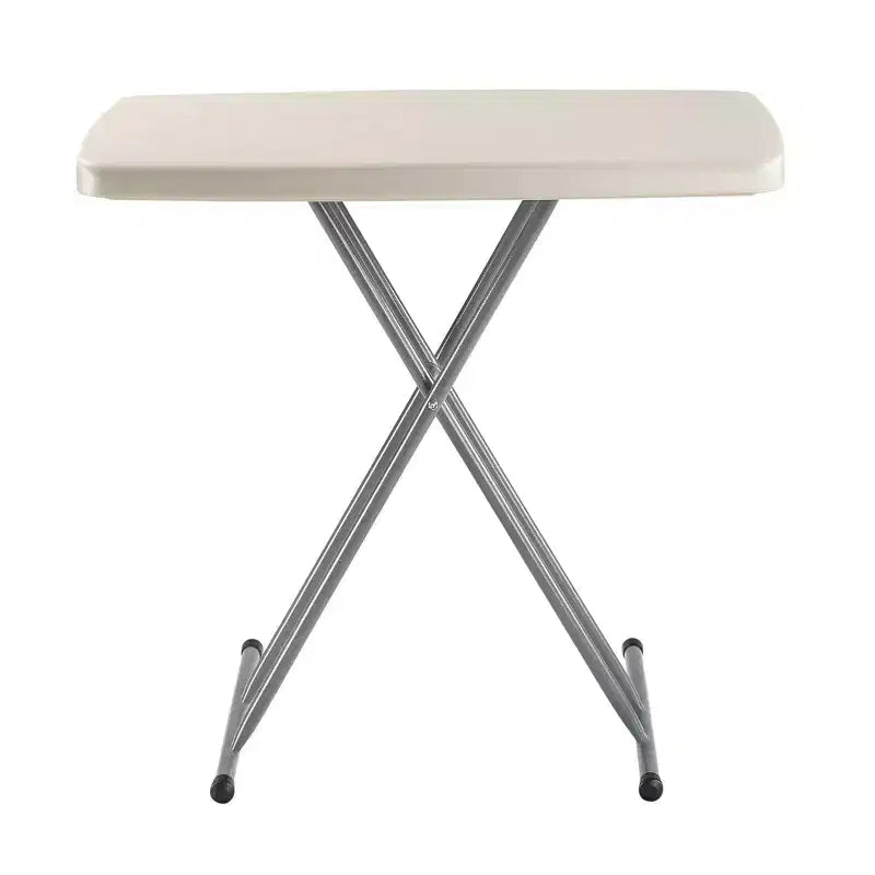 Tavolo da carte pieghevole personale regolabile in altezza 50x75 cm Grigio maculato - Hampden Furnishings: Robusto, compatto, facile da riporre