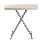 Tavolo da carte pieghevole personale regolabile in altezza 50x75 cm Grigio maculato - Hampden Furnishings: Robusto, compatto, facile da riporre